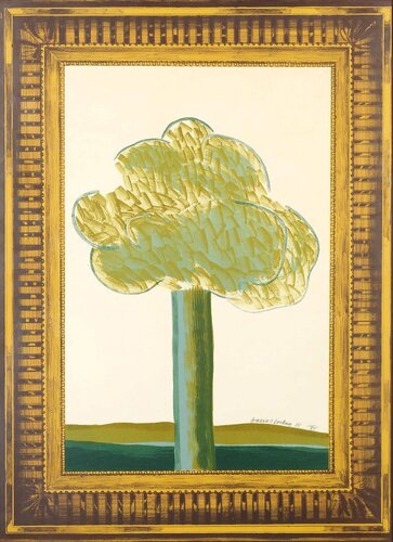 David Hockney Picture of a Landscape in an Elaborate Gold Frame di David Hockney, Stampa in vendita su Singulart