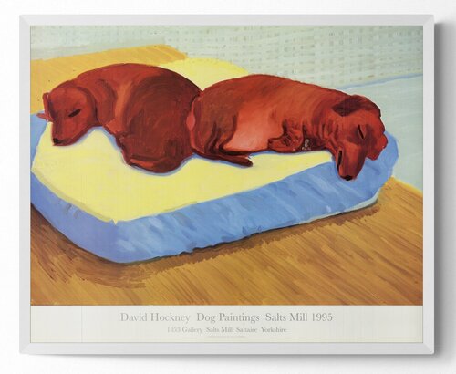 Dog Painting #38 van David Hockney, Afdruk te koop op Singulart