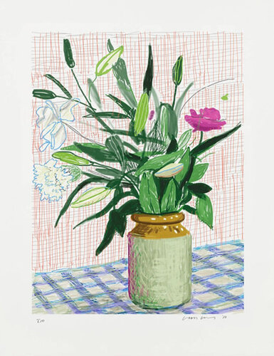 David Hockney Untitled 516 iPad Drawing from A Bigger Book di David Hockney, Stampa in vendita su Singulart