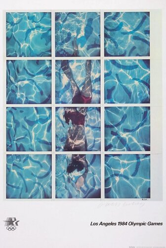 David Hockney Hand-Signed 1984 Los Angeles Olympics Poste de David Hockney, Impresión a la venta en Singulart