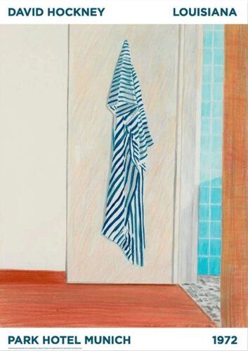 Lousiana: Park Hotel Munich (1972) von David Hockney, Druck kaufen auf Singulart