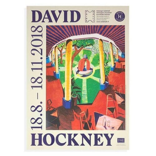 Kunsthalle Helsinki Exhibition poster di David Hockney, Stampa in vendita su Singulart