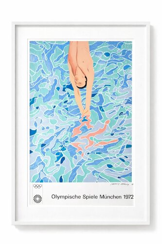 Original Munich Olympic Poster di David Hockney, Stampa in vendita su Singulart