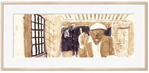 Self-Portrait in My Living Room van David Hockney, Afdruk te koop op Singulart