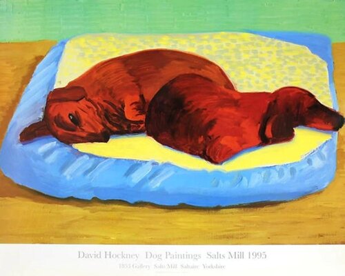 Dog 43 (Stanley and Boodge) van David Hockney, Afdruk te koop op Singulart