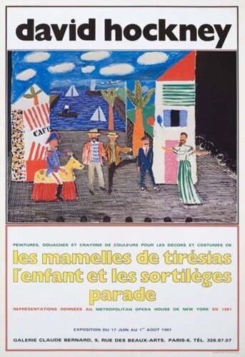 Les Mamelles de Tiresias van David Hockney, Afdruk te koop op Singulart