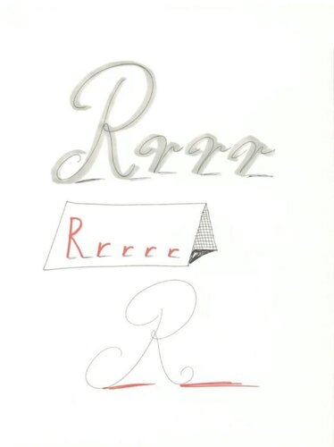 'R' from 'Hockney's Alphabet' von David Hockney, Druck kaufen auf Singulart