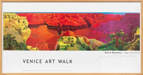 David Hockney Hand - Signed Venice Art Walk by David Hockney, 版畫 for Sale on Singulart