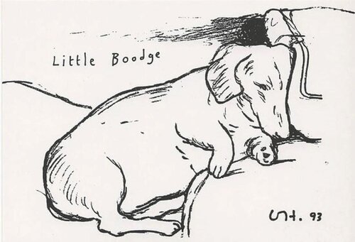 Little Boodge (Dog) van David Hockney, Afdruk te koop op Singulart