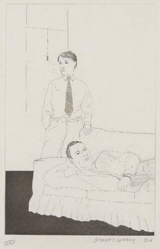 Beautiful and White Flowers van David Hockney, Afdruk te koop op Singulart