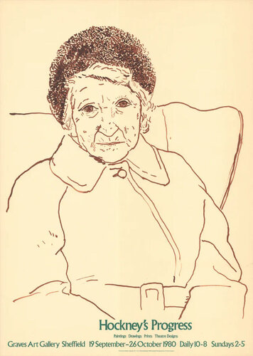 Hockney's Progress, Artist's Mother van David Hockney, Afdruk te koop op Singulart