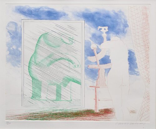 A Picture of Ourselves from 'The Blue Guitar' portfolio by David Hockney, Print for Sale on Singulart