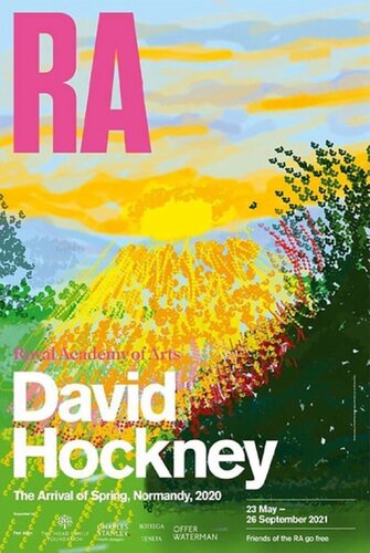 Royal Academy Exhibition Poster by David Hockney, 인쇄 for Sale on Singulart