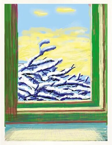iPhone drawing ‘No. 610’, 23rd December 2010 - 2019 by David Hockney, Print for Sale on Singulart