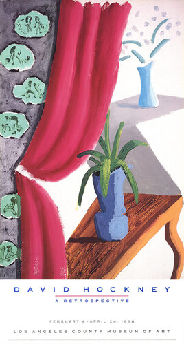 Still Life with Magenta Curtain by David Hockney, Print for Sale on Singulart