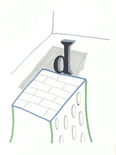 D' from 'Hockney's Alphabet' van David Hockney, Afdruk te koop op Singulart
