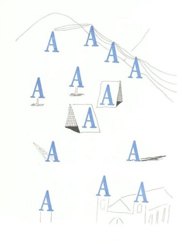 A' from 'Hockney's Alphabet' van David Hockney, Afdruk te koop op Singulart