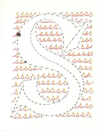 'S' from 'Hockney's Alphabet' di David Hockney, Stampa in vendita su Singulart