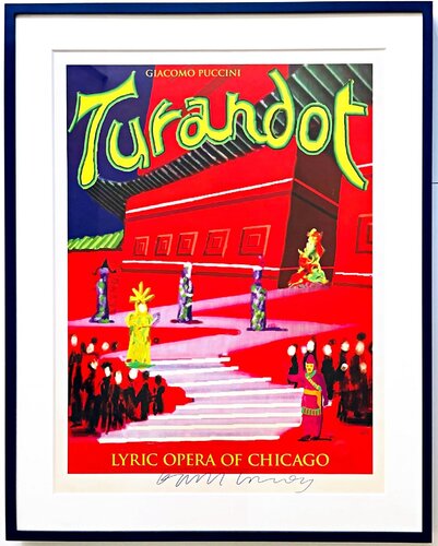 David Hockney - Turandot (Hand Signed by David Hockney) di David Hockney, Stampa in vendita su Singulart