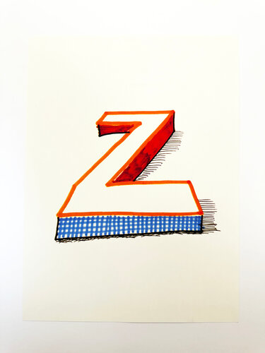 Letter Z de David Hockney, Impresión a la venta en Singulart