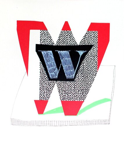 Letter W de David Hockney, Impresión a la venta en Singulart