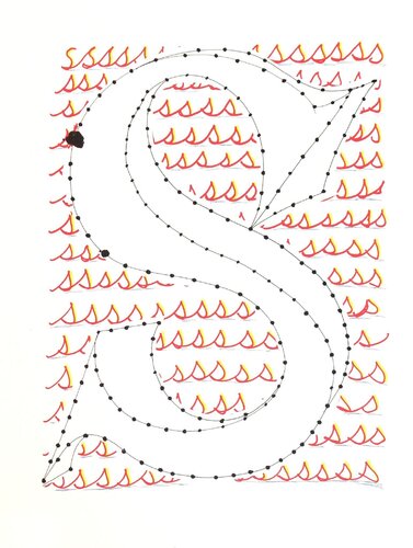 Letter S de David Hockney, Impresión a la venta en Singulart