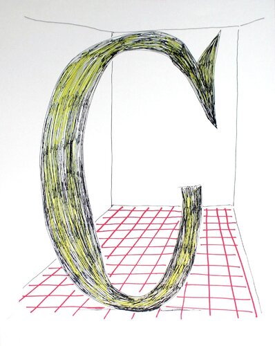 Letter C de David Hockney, Impresión a la venta en Singulart