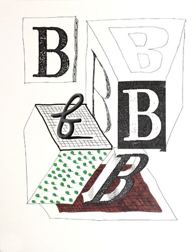 Letter B de David Hockney, Impresión a la venta en Singulart