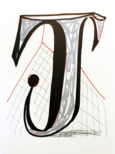 Letter J de David Hockney, Impresión a la venta en Singulart