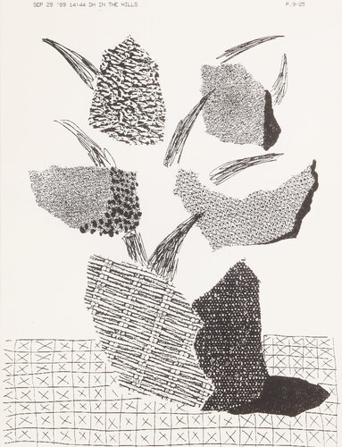 David Hockney Flowers in Basket on Table Cloth de David Hockney, Impresión a la venta en Singulart