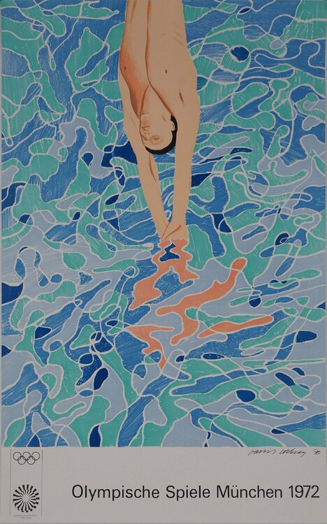 Le plongeur David Hockney