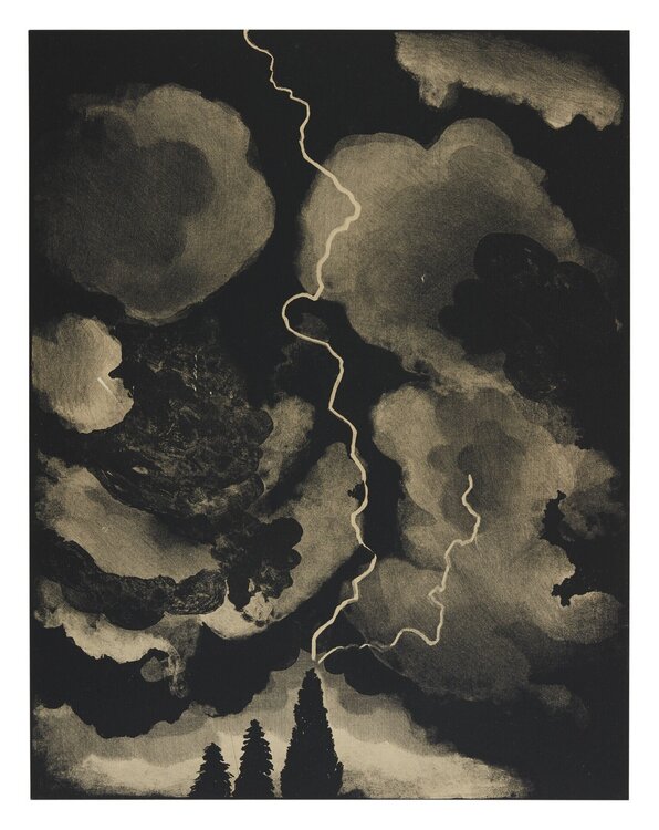LIGHTNING STUDY David Hockney
