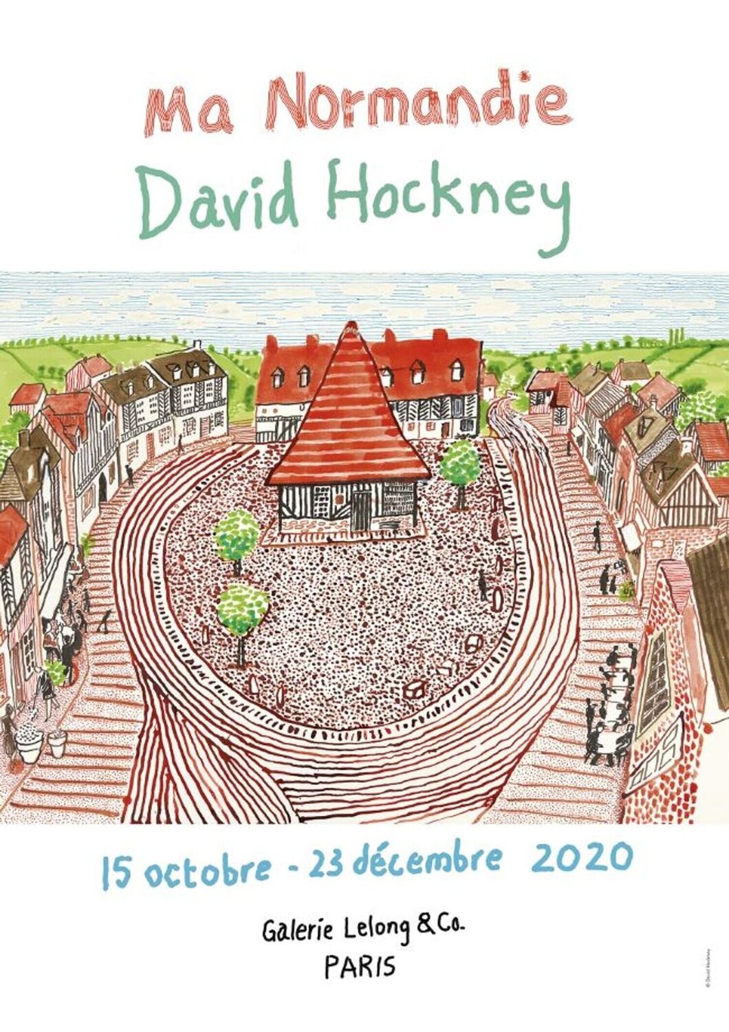 Expo 2020 - Galerie Lelong - Ma Normandie David Hockney Druck zu verkaufen