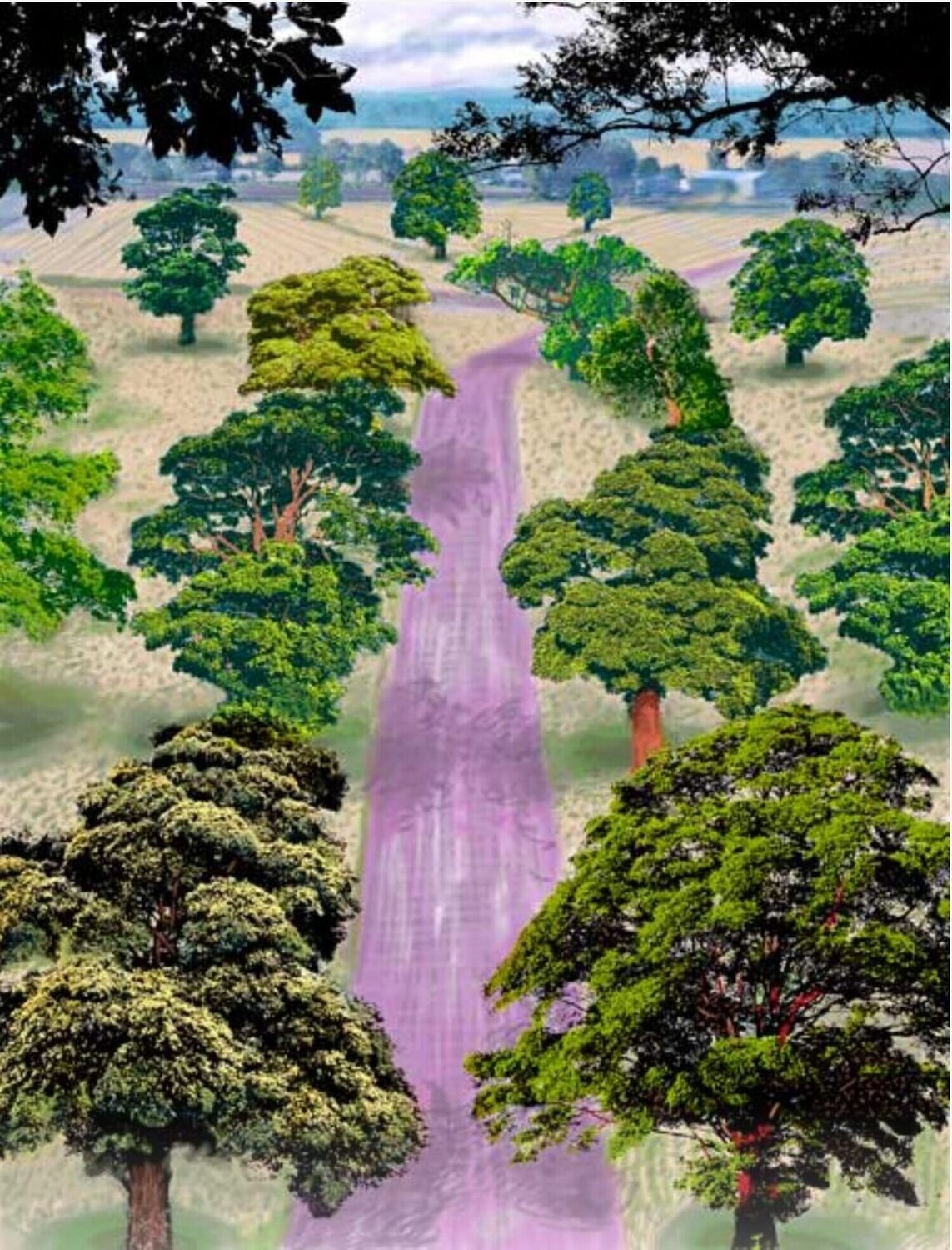Summer Road Near Kilham David Hockney