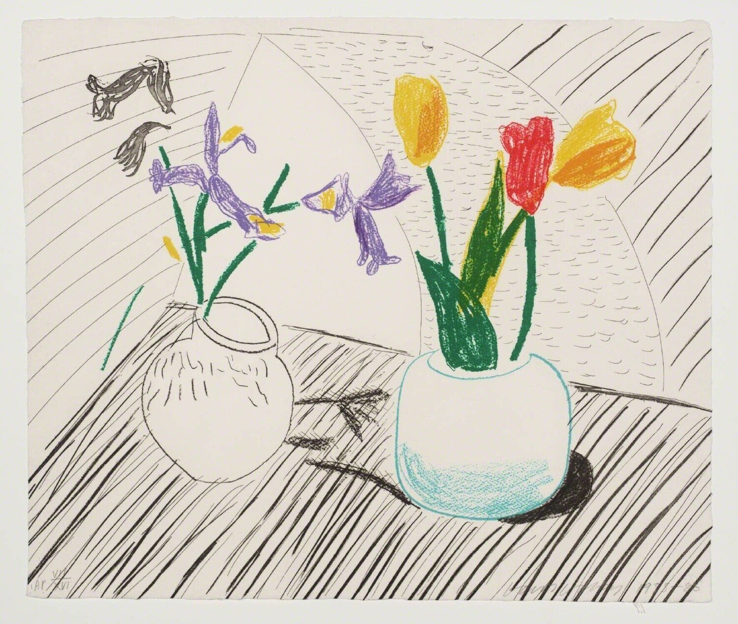 White Porcelai, From Mooving Focus David Hockney