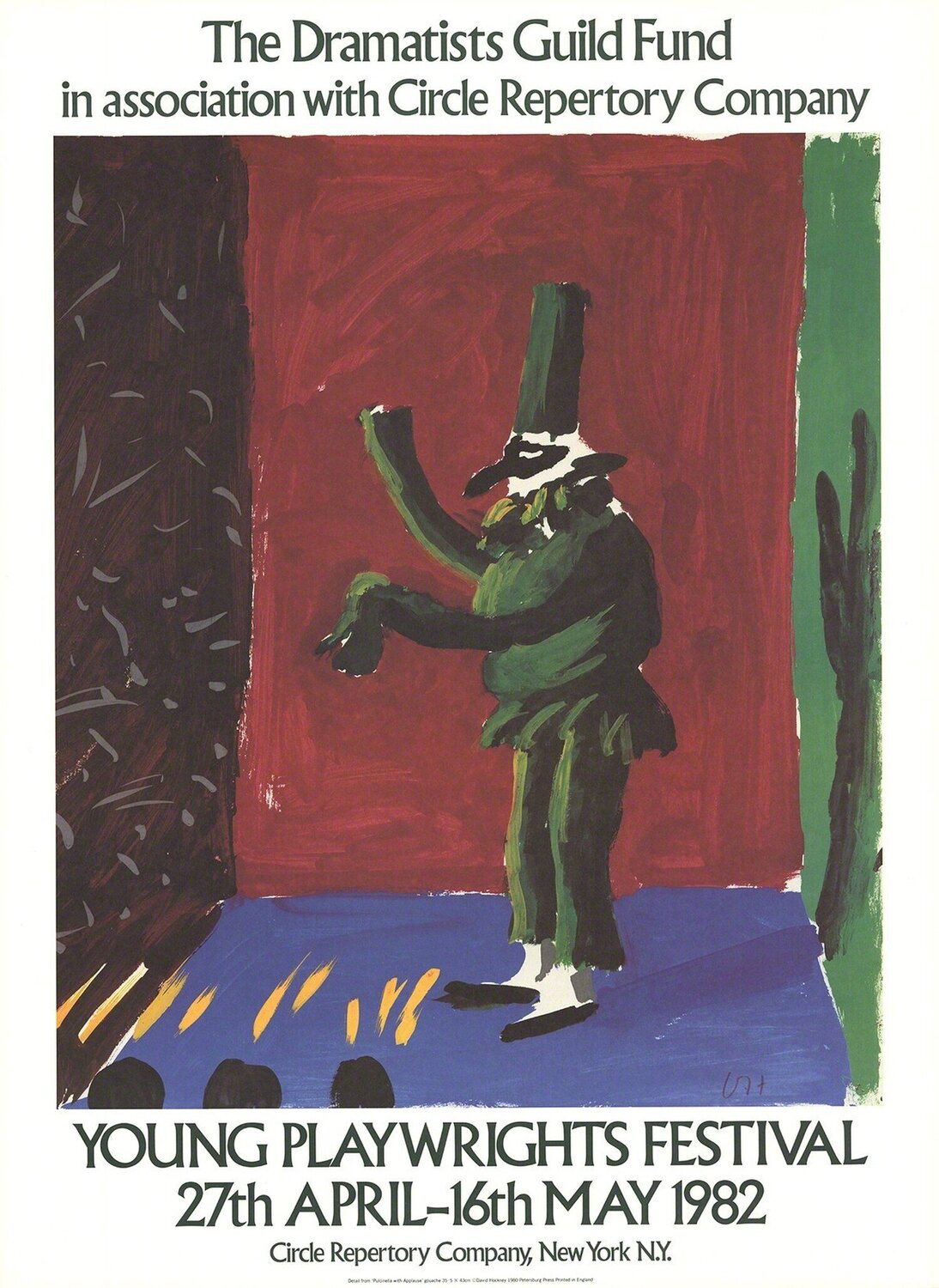 Detail from Pulcinella With Applause David Hockney