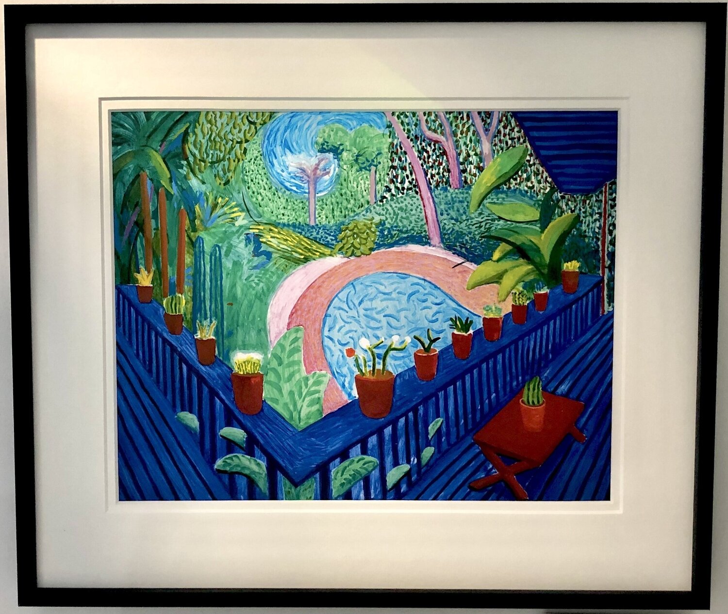 Red Pots in the Garden'2000 David Hockney