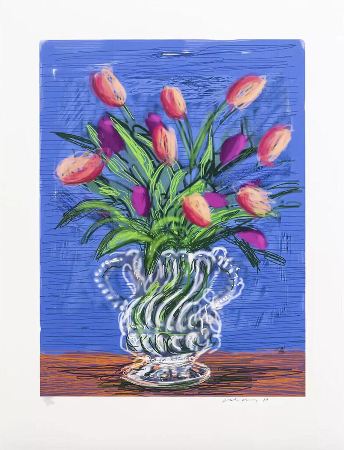 A Bigger Book, Art Edition B, No. 251–500 ‘Untitled, 346’ David Hockney Stampa in vendita