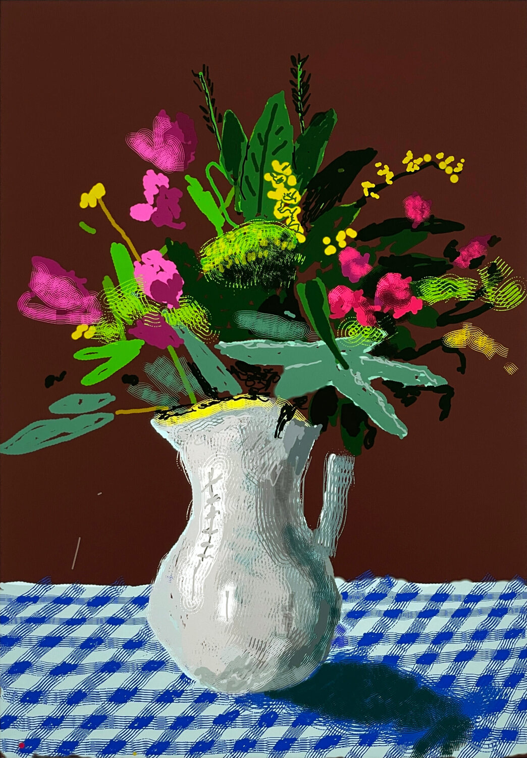 15th March 2021, Flowers in a Jug David Hockney