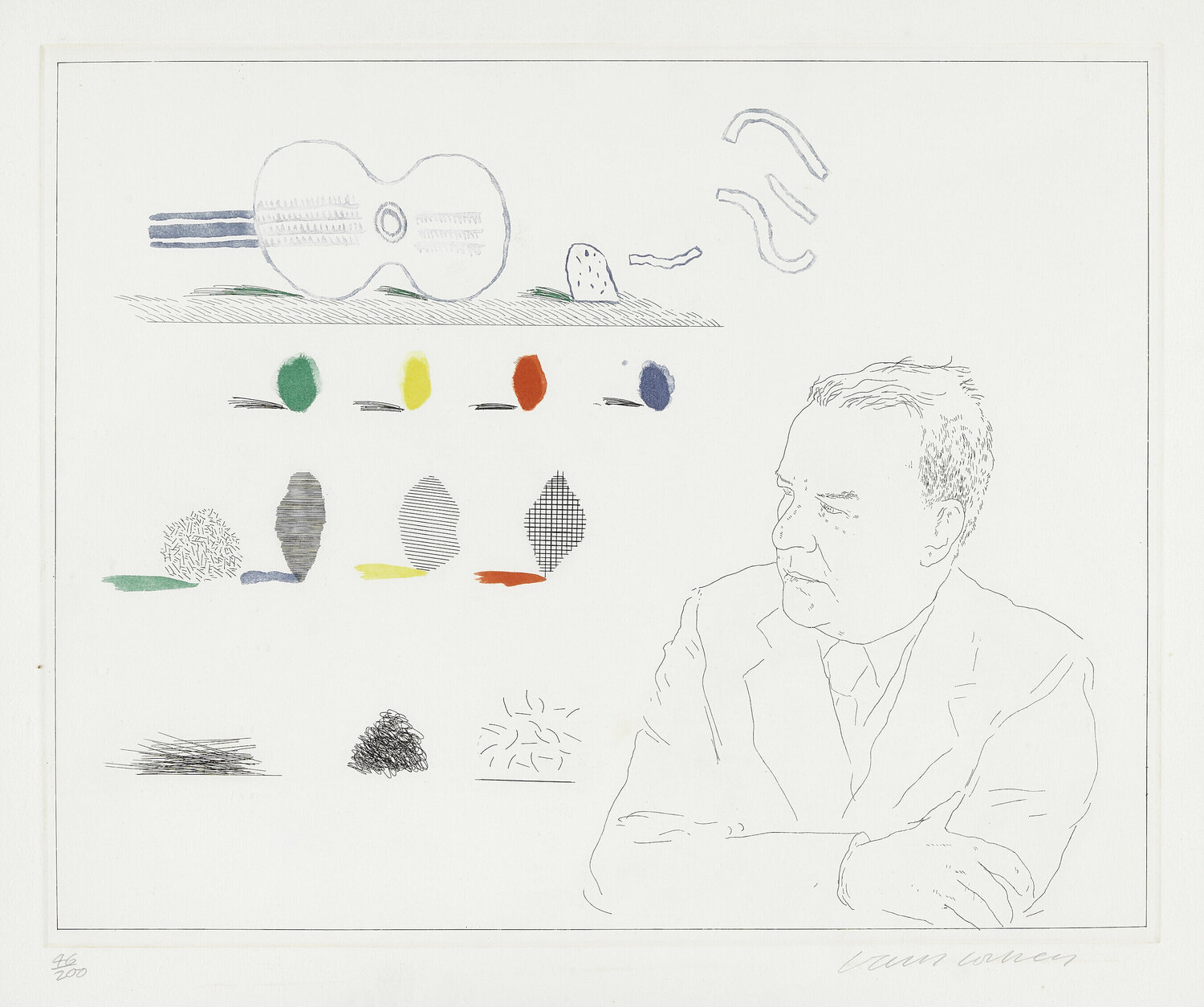 The Poet, from The Blue Guitar David Hockney