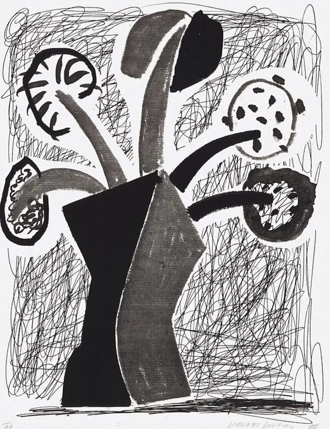 Growing Home Made Print David Hockney