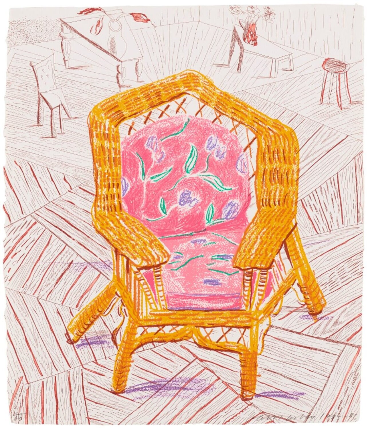 David Hockney Number One Chair from Moving Focus Series David Hockney