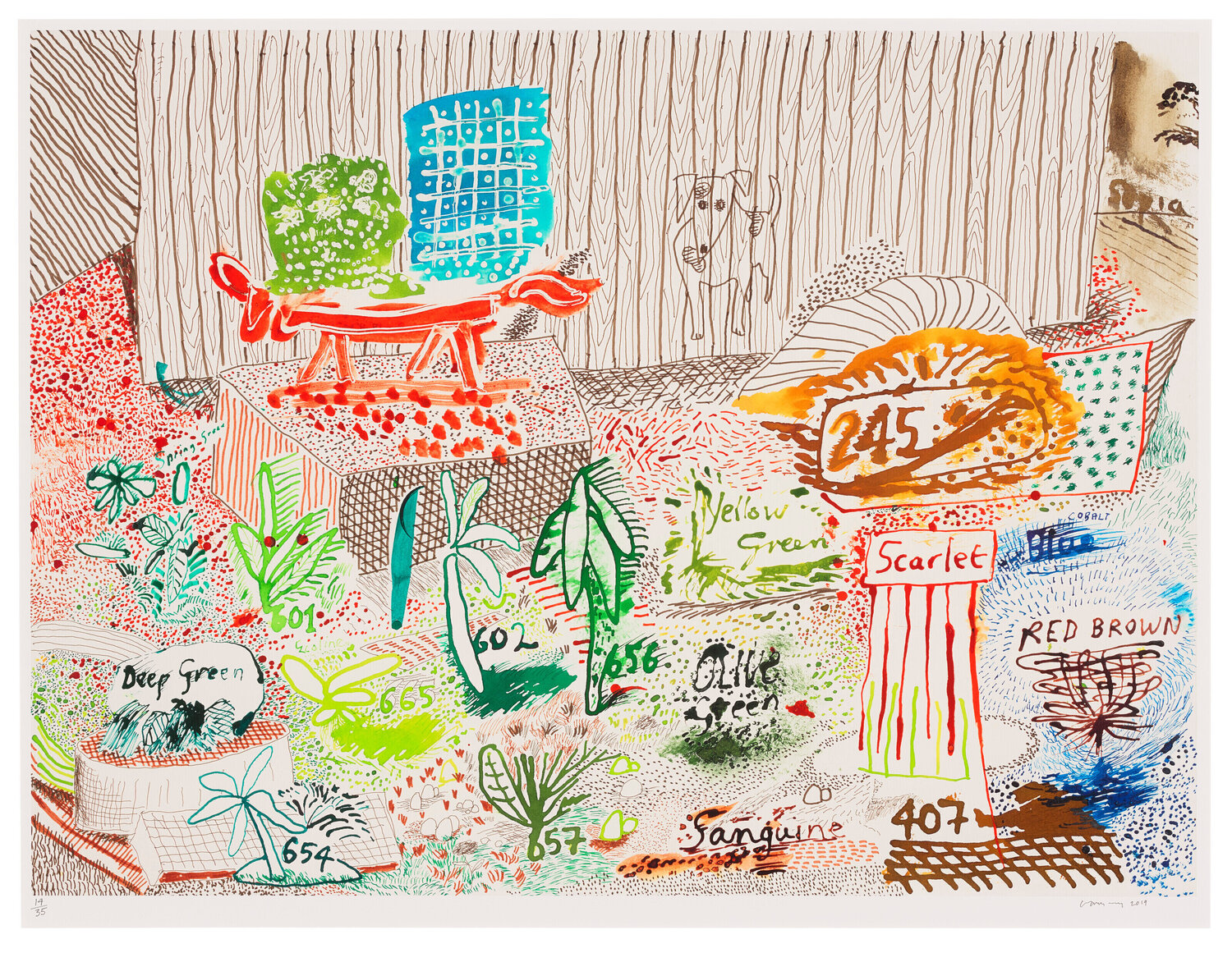 Ink Test 19th to 21st March David Hockney