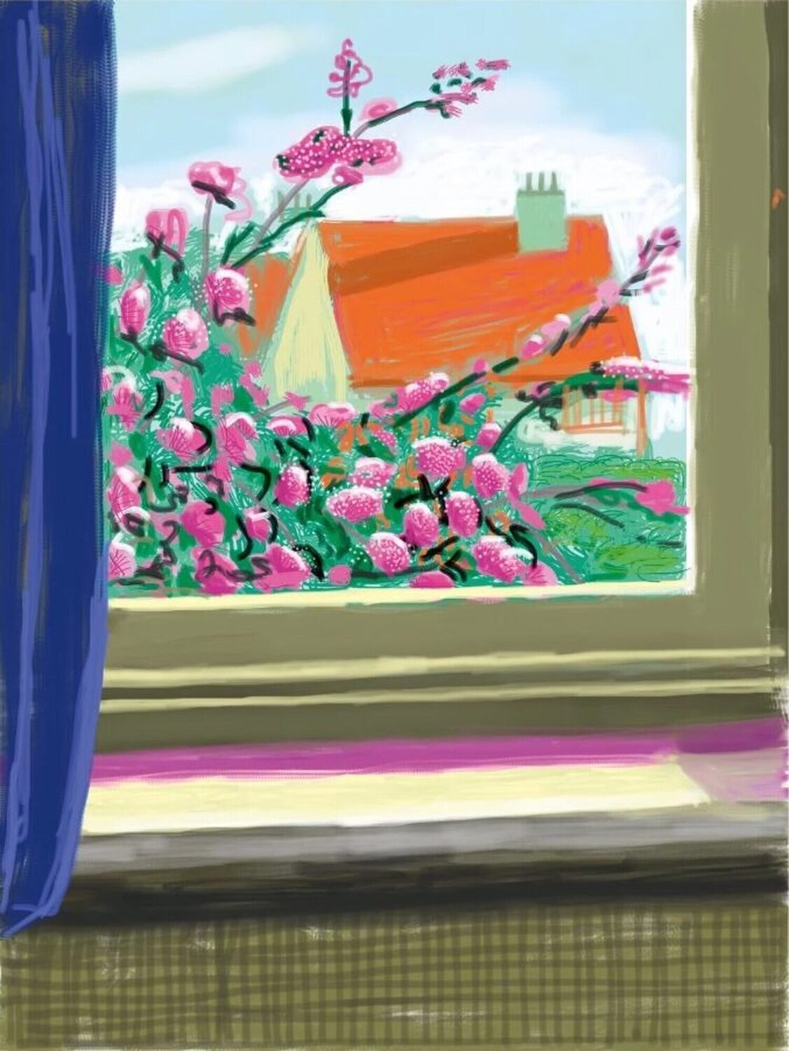 My Window, 'No. 778' 17th April 2011 with Art Edition Book David Hockney Druck zu verkaufen