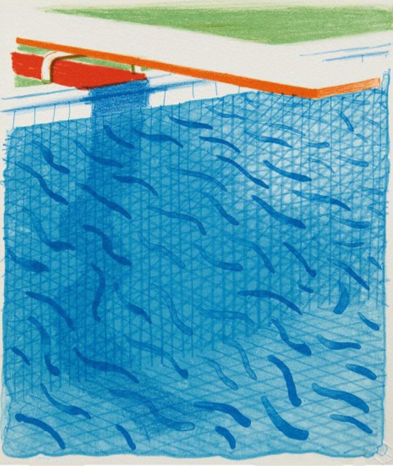 Paper pools 1980 David Hockney