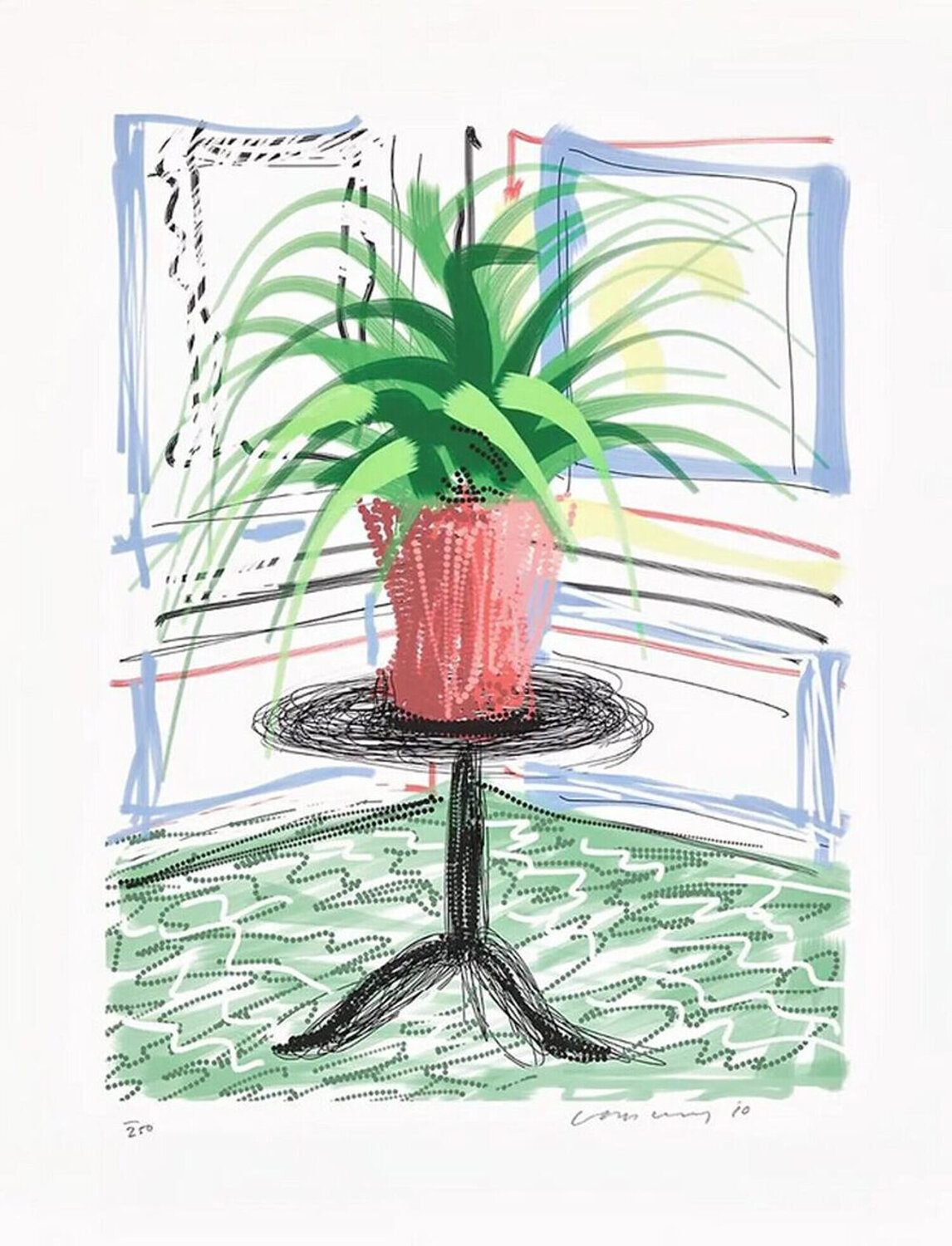 David Hockney Untitled No. 468 iPad Drawing from A Bigger Book David Hockney Druck zu verkaufen