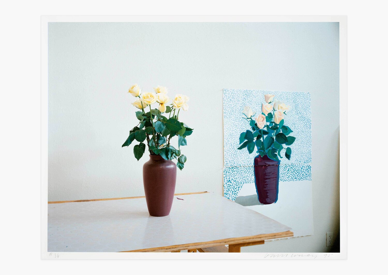 Rose for Mother 4. Dec 1995 David Hockney