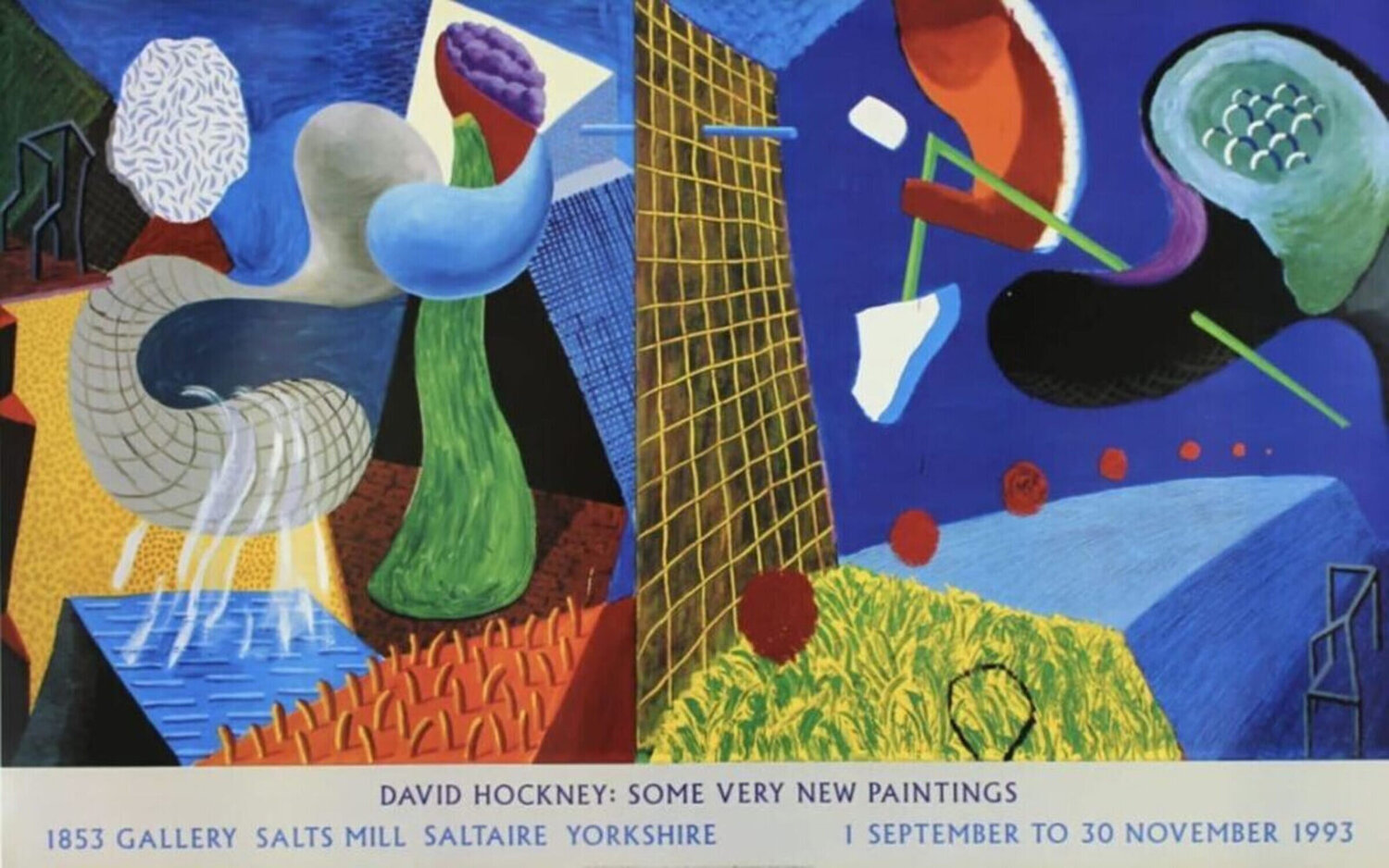 The Other Side Original Exhibition Poster David Hockney