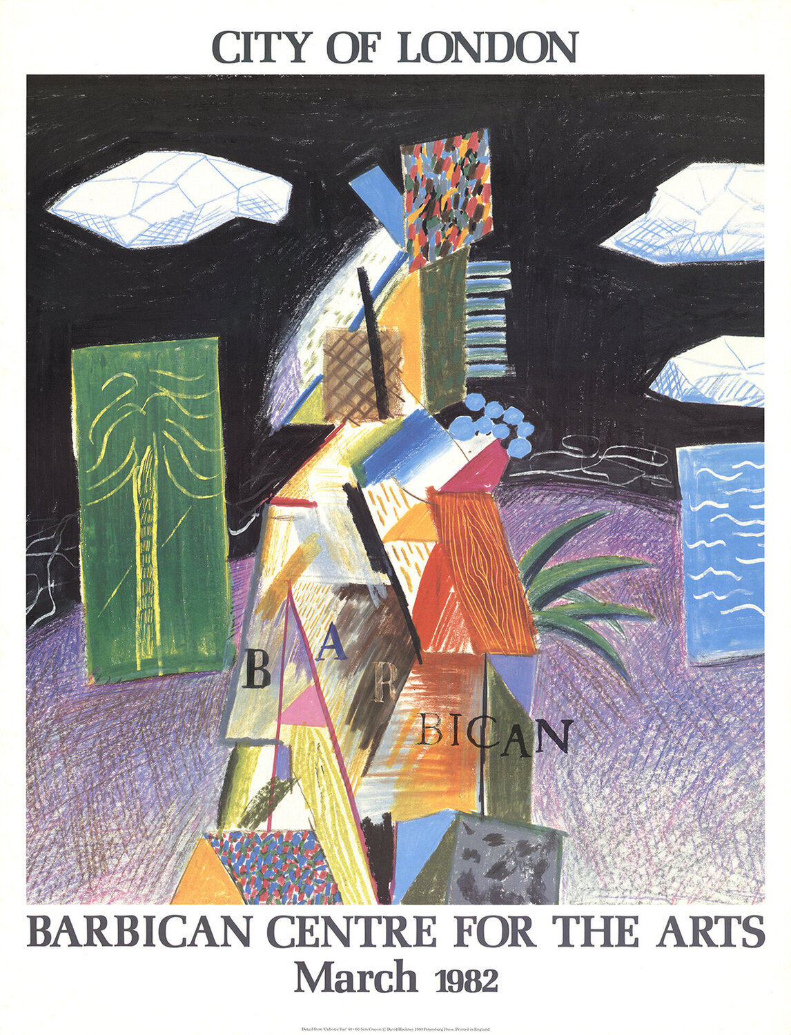 Detail From Cubistic Bar David Hockney