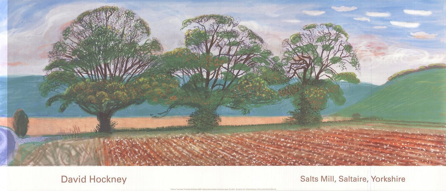 Autumn Trees Near Thixendale David Hockney